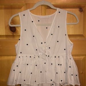 Zara Polkadotted top